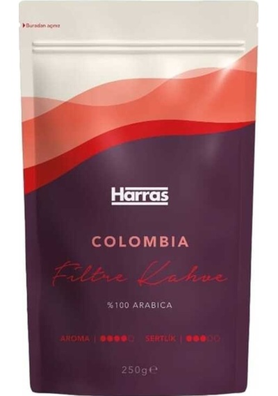 Colombia Filtre Kahve 250 G X 2 Adet - %100 Arabica Medium Roast Orta Kavrulmuş Öğütülmüş Kahve