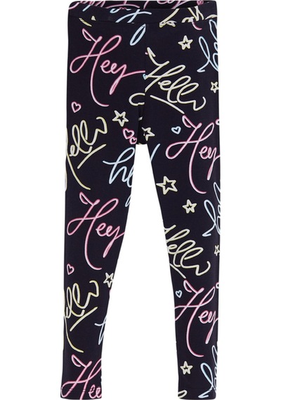 Lovetti Kız Çocuk Hey Dude Desen Tayt 1227 Çok Renkli