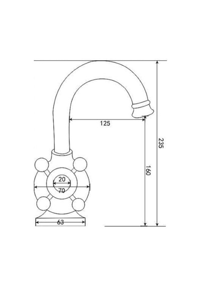Orka Truva Lavabo Armatürü Roz - Tr1804r- Krom Rose