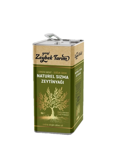 Yeni Zeybek Tarım Natürel Soğuk Sıkım Sızma 5l 4800gr Zeytinyağı