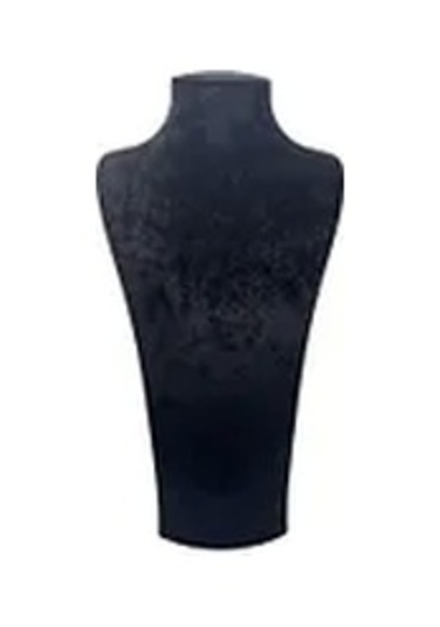 Yerli Üretim Süet Kumaş Elisia Manken Siyah Renk 40/20 Cm Kolye Gerdanlık Takı Sergileme Mankeni Çok Renkli