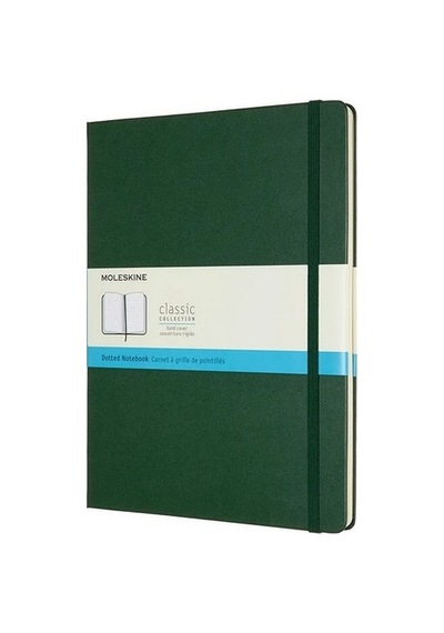 Moleskine Sert Kapak Defter Mersin Yeşili Noktalı - 19x25 - 9131