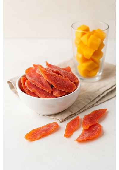 Kuru Meyve Mango 100 Gr Atıştırmalık Kuru Meyve Mango Dilimleri Vegan Diyet Destek Diğer