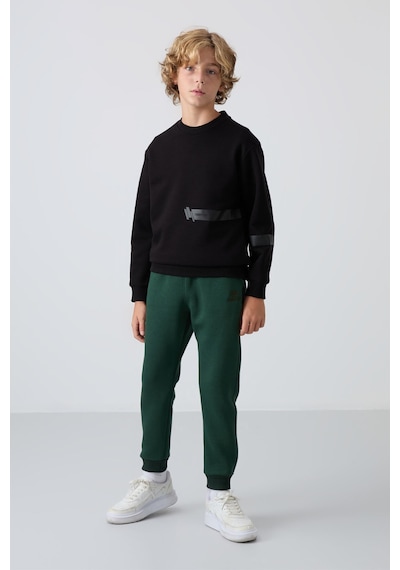Tommylife Çam Yeşil Pamuklu Kalın İçi Tüylü Standart Fit Nakışlı Erkek Çocuk Eşofman Alt - 11224 Çam Yeşili Tommylife Çam Yeşil Pamuklu Kalın İçi Tüylü Standart Fit Nakışlı Erkek Çocuk Eşofman Alt - 11224 Çam Yeşili