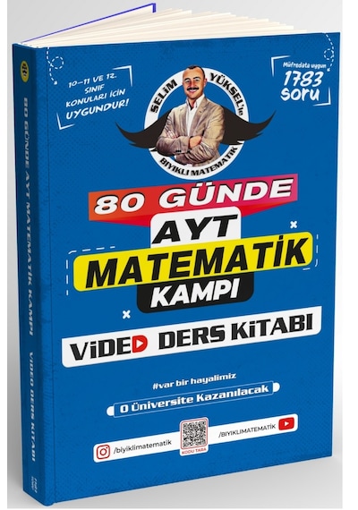 Bıyıklı Matematik 2024 Ayt Selim Yüksel 80 Günde Matematik Video Ders Notları