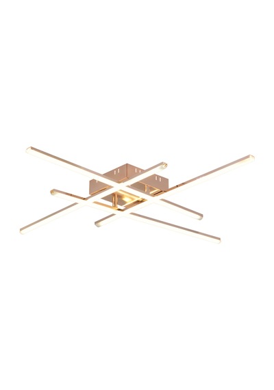 Pl 06 4 Model Gold 3 Renkli Salon Ve Oturma Odası İçin İdeal Alüminyum Avize, 10x55 Gold