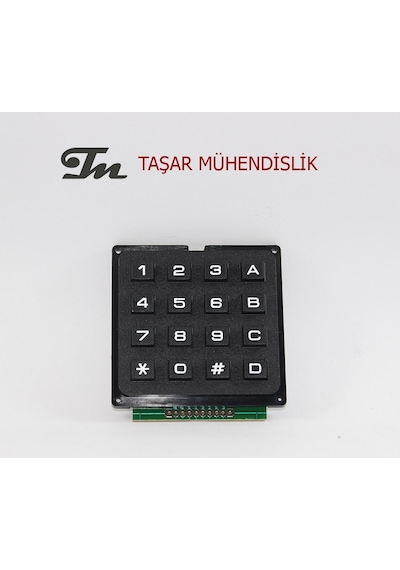 4X4 Siyah Telefon Tipi Tuş Takımı Arduino Raspberry