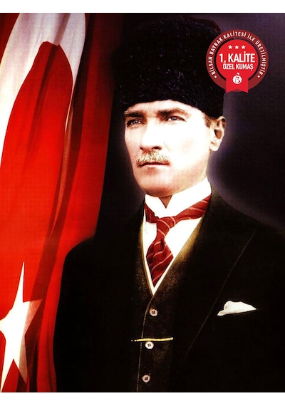 Atatürk Bayrağı 150x225 Cm - Raşel Kumaş 1. Kalite No13 150 X 225 CM