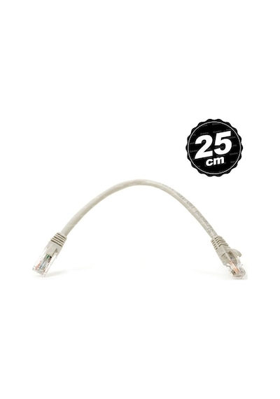 Cat6 0.25M Utp Sarı Network  Kablosu