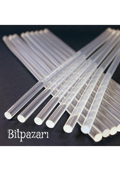 10 Adet Ince Silikon - Çap 7mm - Uzunluk 30cm