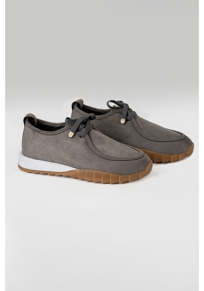 Tw Tonny White New York 057 Kadın Renkli Tabanlı Sneaker Yürüyüş Ayakkabısı Füme