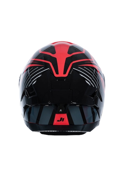 Just1 J-str Tactical Kapalı Motosiklet Kaskı Kırmızı Gümüş Kırmızı / Gümüş