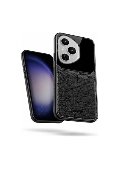 Honor 400 Pro 5g  Kılıf Lens Deri Kılıf Siyah