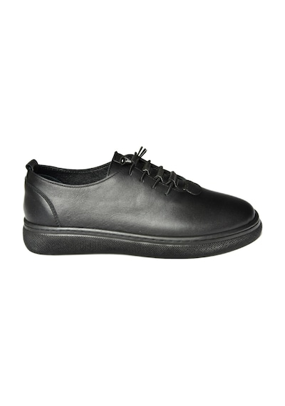 Fox Shoes P555461003 Siyah Hakiki Deri Kadın Spor Ayakkabı Sneakers Siyah