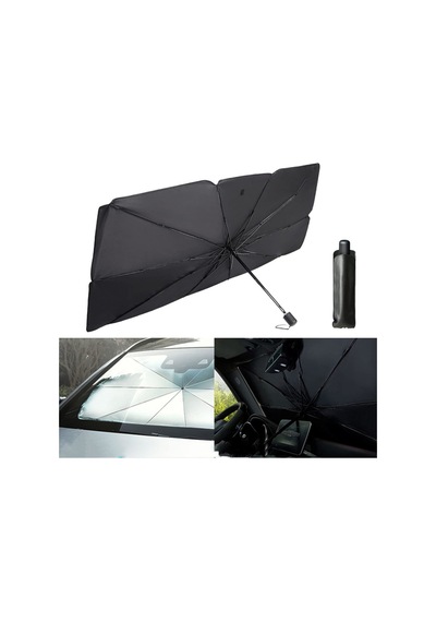 Aem Araç Ön Cam Güneşliği Gölgeliği Katlanabilir Şemsiyeli Model 125 X 65 1 Çift