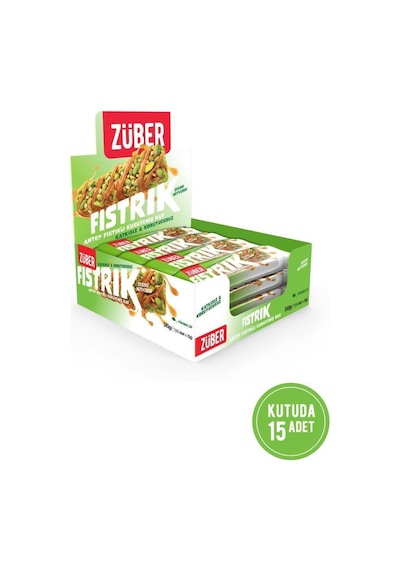 Fıstrık Antep Fıstıklı Kuruyemiş Bar 23g X 15 Adet