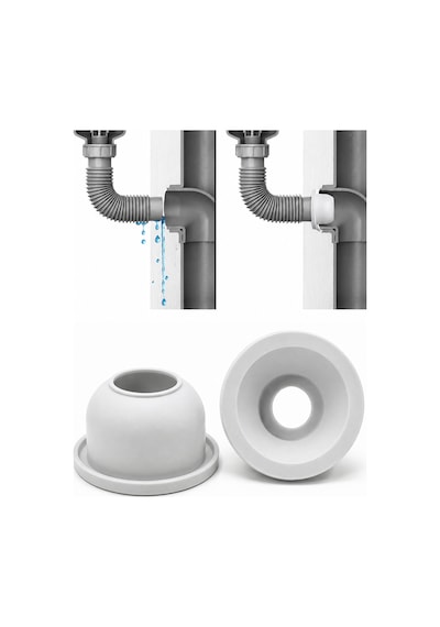 4 Adet Adaptör Conta Lavabo Sifon Gider Bağlantı Contası 50'lik Pimaş Pvc Sızdırmazlık Koku Önleyici
