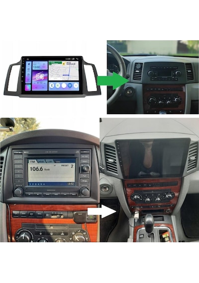 Jeep Grand Cherokee Android Multimedya Sistemi 2-32 Myway 2006-2007 9"