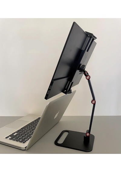 Evrensel Tablet,telefon Ve Monitör Standı-360 Döner Masa Üstü Ekran Tutucu-metal Gövde