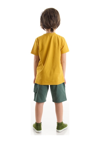 Denokids Mshb&g Up Kepçe Erkek Çocuk T-Shirt Şort Takım Çok Renkli