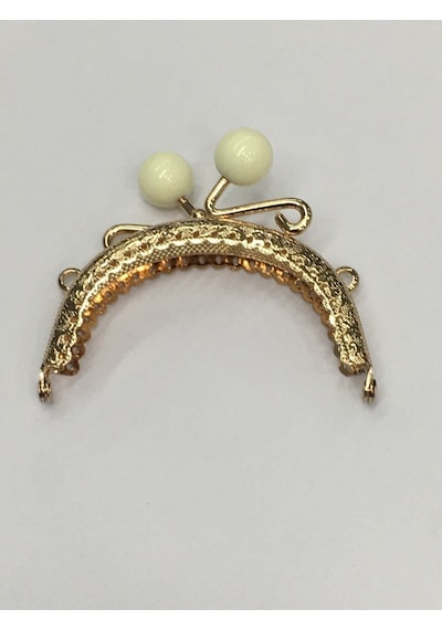 Karantuhafiye Çanta Ve Cüzdan Klipsi 10 Cm Incili Model Gold Krem İnci Gold Krem İnci Çok Renkli