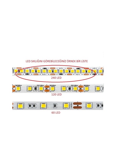 Gold 240 Ledli İç Mekan Şerit Led Gunışığı Işık Ct-4538 Günışığı Işık