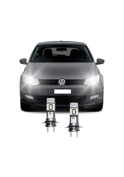 Vw Polo 6r 6c Led Kısa Far Ampulü Mini Led 2'li Set H7