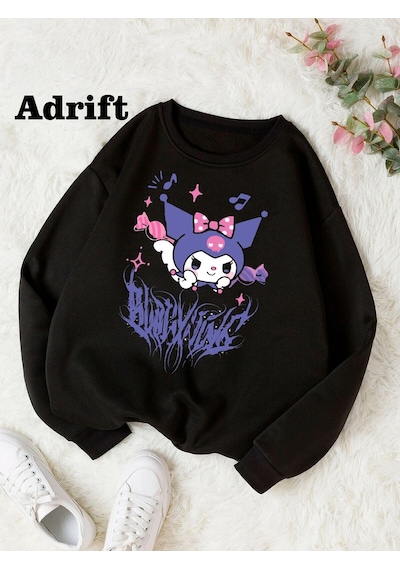 Startmore Kuromi Köstebek Sokak Trend Tasarım Harajuku/gotik Beyaz Siyah