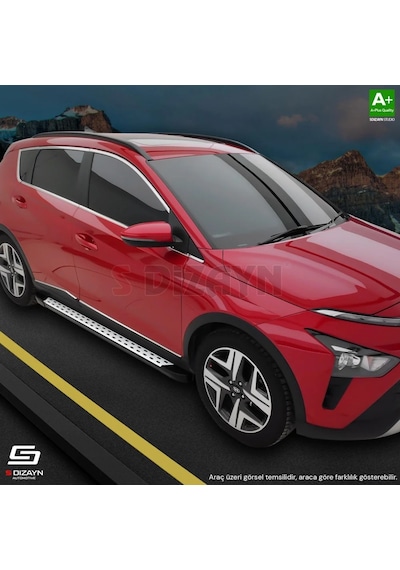 S-dizayn Fiat Ulysse Kısa Şase Trimline Gri Yan Basamak 213 Cm 2022 Üzeri