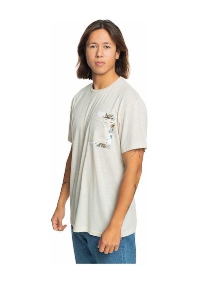 Quiksilver Behind Wave Erkek Tişört Eqykt04336-11492-krem