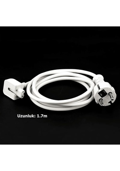 Macbook Pro Şarj Kablosu Güç Kablosu Adaptörü 1 Metre Beyaz Renk