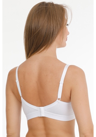 Parlingerie Emzirme Sütyeni Dantelli Kapsız Beyaz