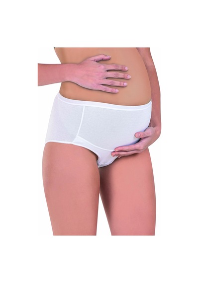 Özkan Underwear Özkan 23582 5'li Paket Kadın Pamuklu Likralı Süprem Hamile Lohusa Yüksek Bel Bato Külot Beyaz