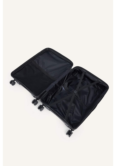 Defacto Unisex Sert Kapaklı Orta Boy Valiz H2406axnsbk60 Siyah-bk60