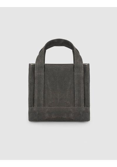 Cabani Siyah Keten Unisex El Çantası