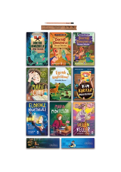 Timaş Çocuk Doktor Dinozor - Eyvah Kayboldum - Marie Curie - Kim Korkar İngilizceden Set 9 Kitap 2 Ve 3. Sınıf