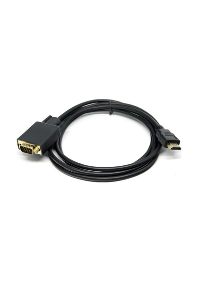 Dark HDMI to VGA 1.8M Aktif Dijital - Analog, Full HD,Tak Çalıştır Dönüştürücü Kablo (DK-HD-AHDMIXVGAL180)