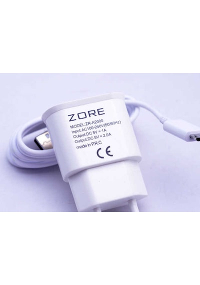 Subutu 2000 Mah 2 İn 1 Micro Ev Şarj Seti - Beyaz Beyaz
