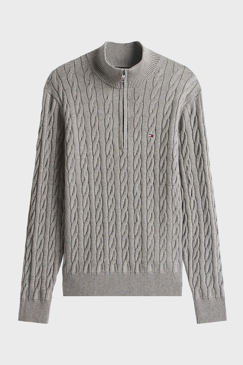 Tommy Hilfiger Erkek Kazak Mw0mw36532 P91 Gri Gri