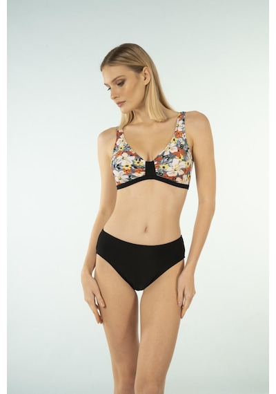 Estiva Desenli Luplu Toparlayıcı Bikini Takımı - Çiçek