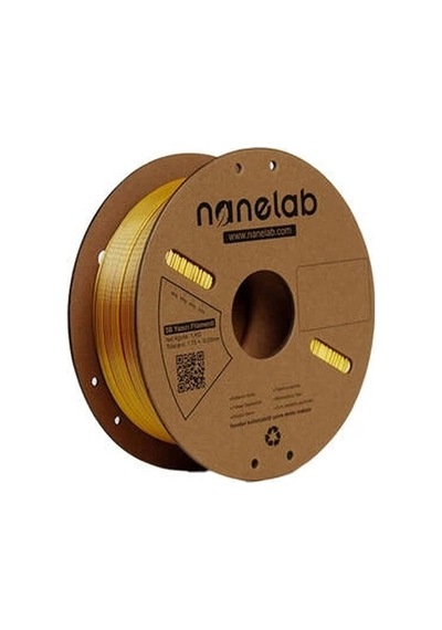 Nanelab Çift Renkli Silk Pla Filament - Altın-mor - 1.75mm - 1kg