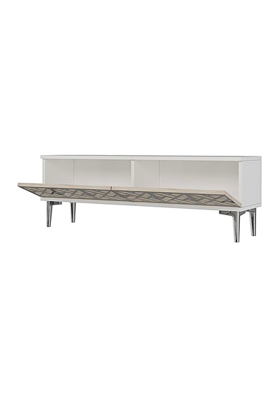 Tsa1238bts - Arextv120 Tv Stand, Tv Sehpası Beyaz - Traverten - Sılver 120cm Tsa1238bts - Arextv120 Tv Stand, Tv Sehpası Beyaz - Traverten - Sılver 120cm