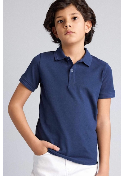 Defacto Basıc Pike Polo Tişört Erkek Çocuk K1689a626smnv31 Lacivert-nv31