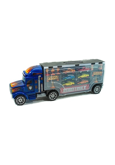 Oyuncak Taşıyıcı Tır Dev Boy 6 Adet Metal Araba 60 Cm Tır