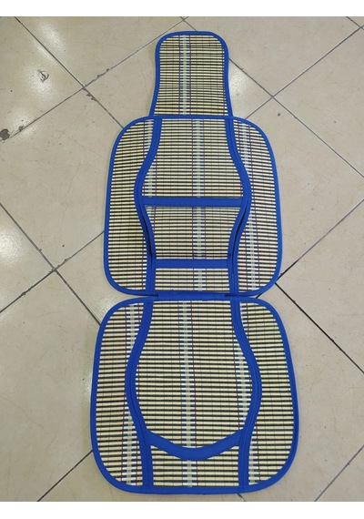 Oto Hasır Bambu Minder Ön İkili Takım Bel Destekli Terletmez Wf-1021-1