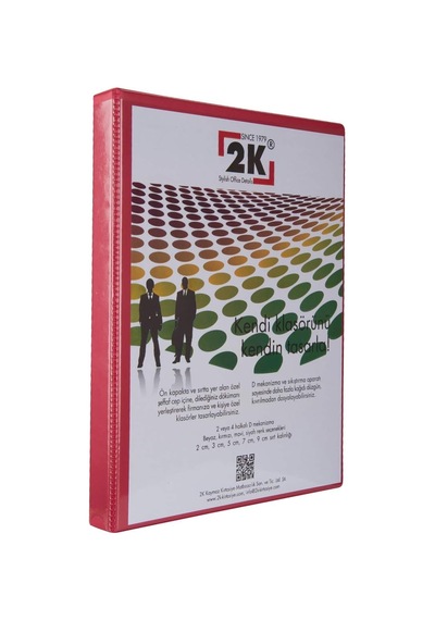 Klasör A4 Pvc 2 Cm 2 Halkalı 150 Yaprak Kapasiteli 25,5x32 Cm. Kırmızı Diğer