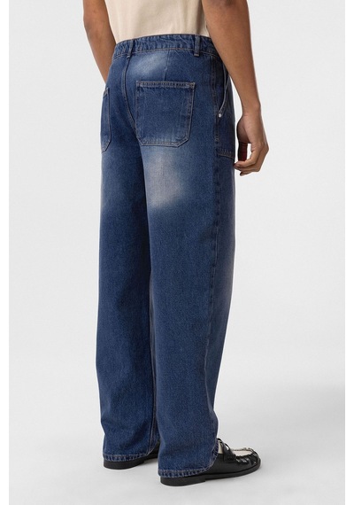 Vamos Cep Detaylı Baggy Fit Jean Açık Mavi