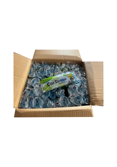 Canhome Battal Büyük Boy Çöp Torbası Mavi 30 L 50 x 10'lu Mavi 75 x 90 CM