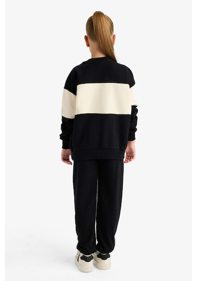 Defacto Kız Çocuk 2li Takım Baskılı Sweatshirt Eşofman Altı E6418a825aubk81 Siyah Defacto Kız Çocuk 2li Takım Baskılı Sweatshirt Eşofman Altı E6418a825aubk81 Siyah