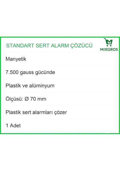 Standart Alarm Etiketi Çözücü Sökücü